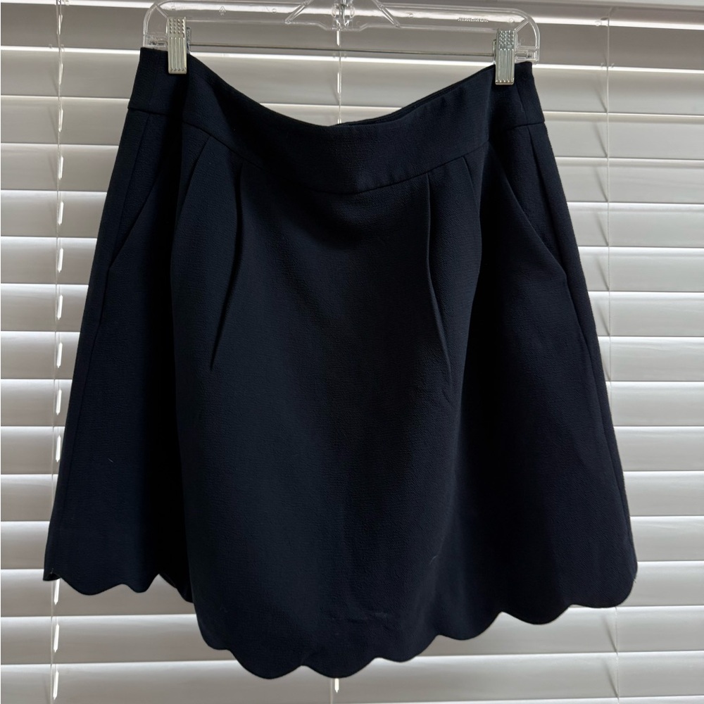 Aline skirt with scalloped edge